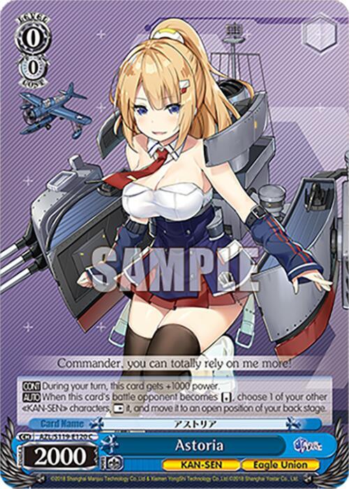 Weiss Schwarz Azur Lane Vol. 2 Astoria AZL/S119-E120 C Common