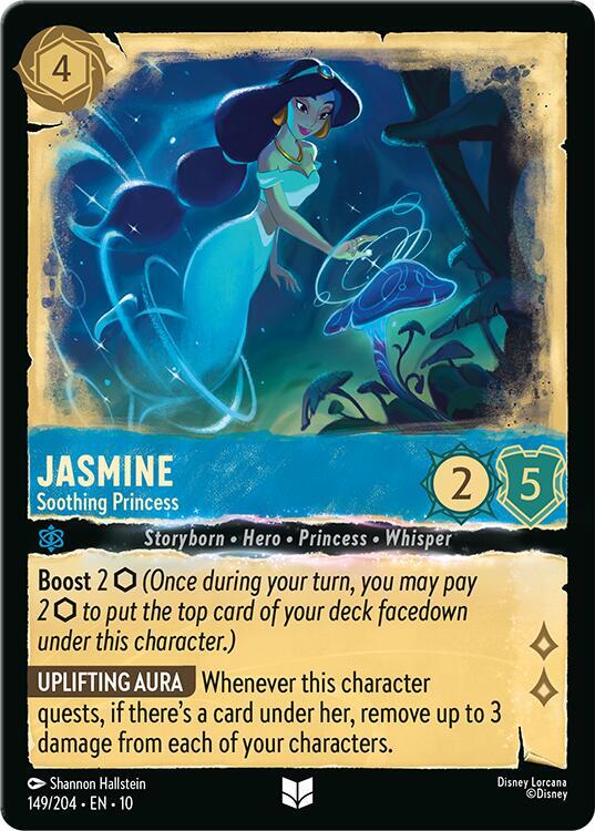 Lorcana TCG Whispers in the Well Jasmine - Soothing Princess 149/204 Uncommon Near Mint