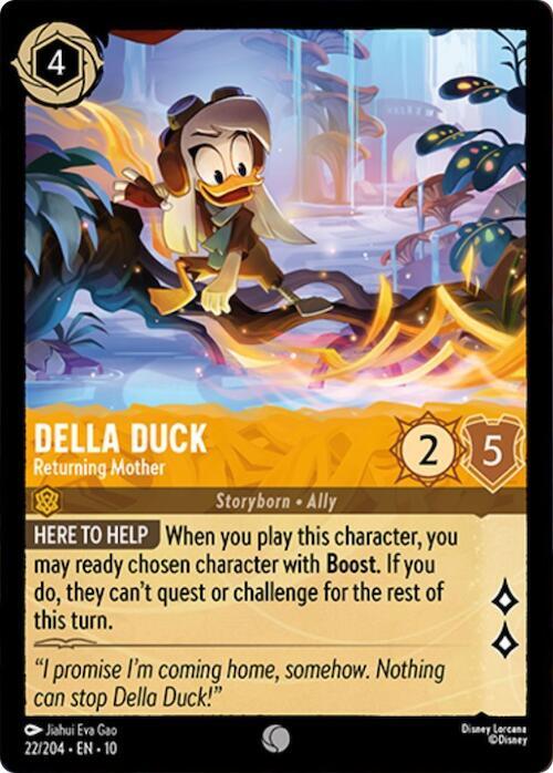 Lorcana TCG Whispers in the Well Della Duck - Returning Mother 22/204 Common Near Mint