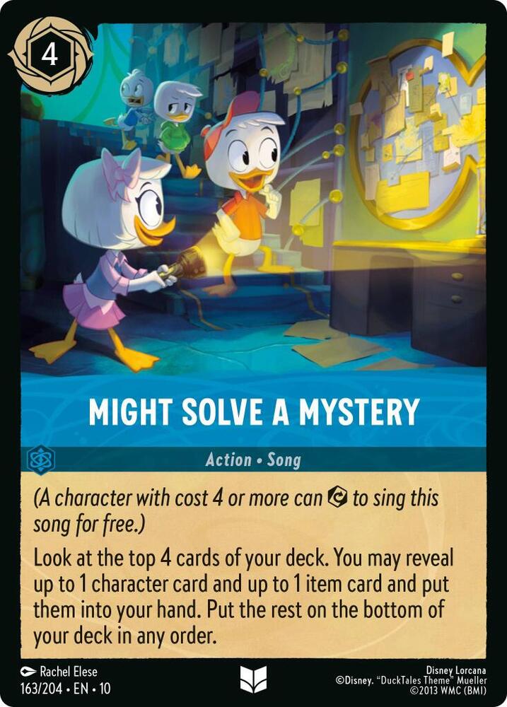 Lorcana TCG Whispers in the Well Might Solve a Mystery 163/204 Uncommon Near Mint