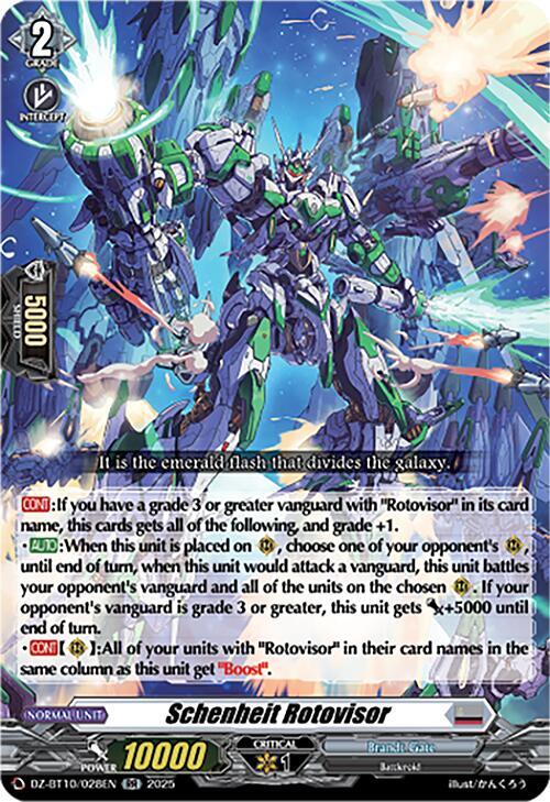 Cardfight Vanguard DZ-BT10: Dragonsoul Resonance Schenheit Rotovisor DZ-BT10/028EN RR Near Mint