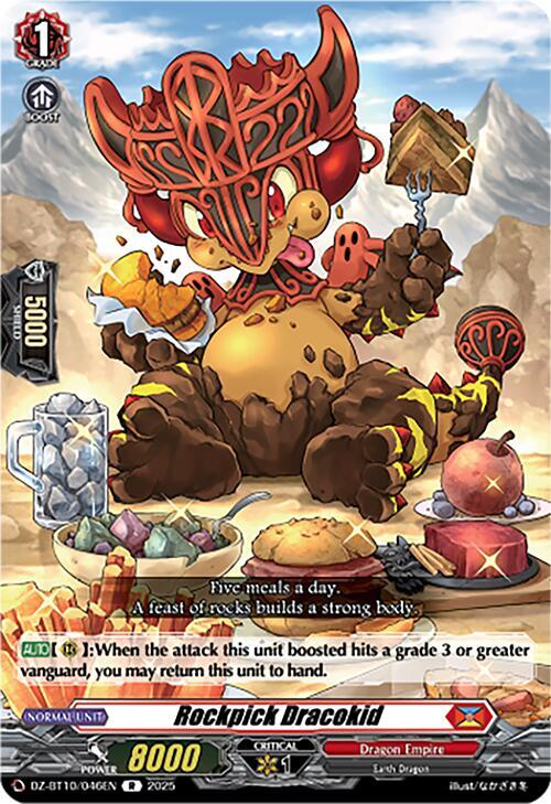 Cardfight Vanguard DZ-BT10: Dragonsoul Resonance Rockpick Dracokid DZ-BT10/046EN R Near Mint