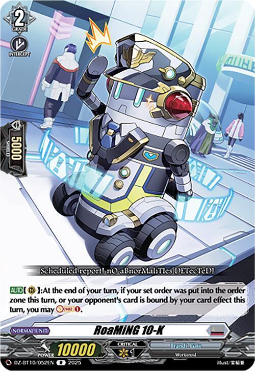 Cardfight Vanguard DZ-BT10: Dragonsoul Resonance RoaMiNG 10-K  DZ-BT10/052EN - Rare