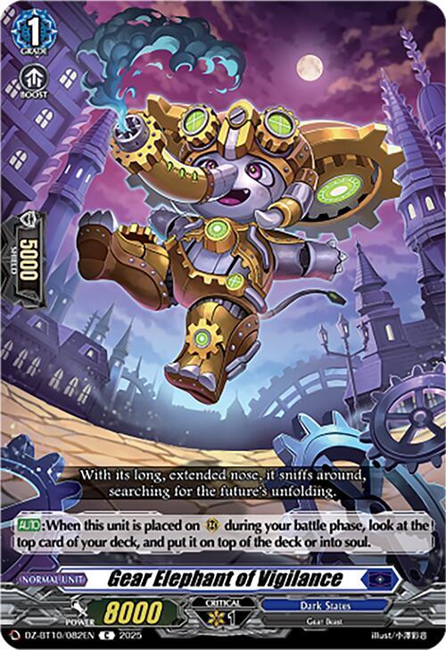 Cardfight Vanguard DZ-BT10: Dragonsoul Resonance Gear Elephant of Vigilance DZ-BT10/082EN C Near Mint