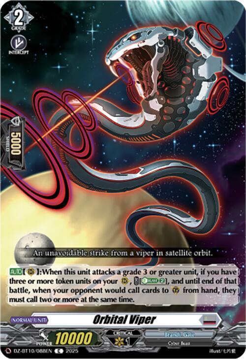 Cardfight Vanguard DZ-BT10: Dragonsoul Resonance Orbital Viper DZ-BT10/088EN C Near Mint