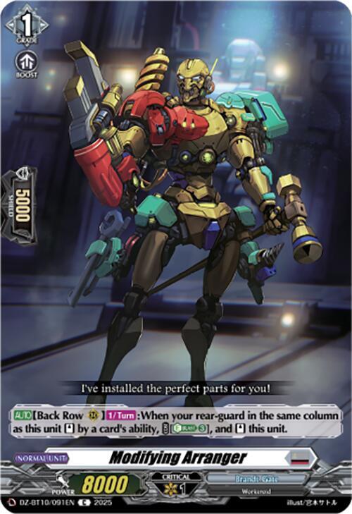 Cardfight Vanguard DZ-BT10: Dragonsoul Resonance Modifying Arranger DZ-BT10/091EN C Near Mint