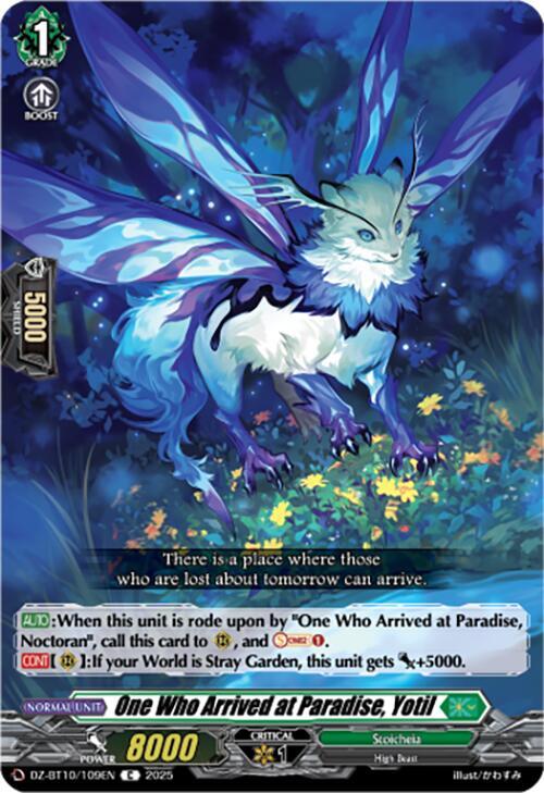 Cardfight Vanguard DZ-BT10: Dragonsoul Resonance One Who Arrived at Paradise, Yotil  DZ-BT10/109EN - Common