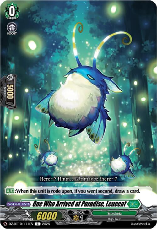 Cardfight Vanguard DZ-BT10: Dragonsoul Resonance One Who Arrived at Paradise, Leucent  DZ-BT10/111EN - Common