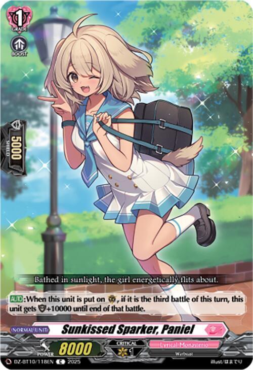 Cardfight Vanguard DZ-BT10: Dragonsoul Resonance Sunkissed Sparker, Paniel  DZ-BT10/118EN - Common