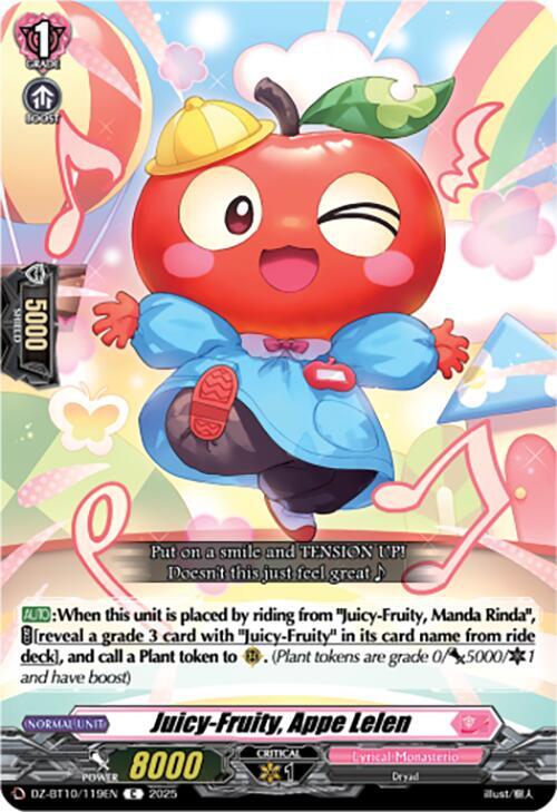 Cardfight Vanguard DZ-BT10: Dragonsoul Resonance Juicy-Fruity, Appe Lelen  DZ-BT10/119EN - Common