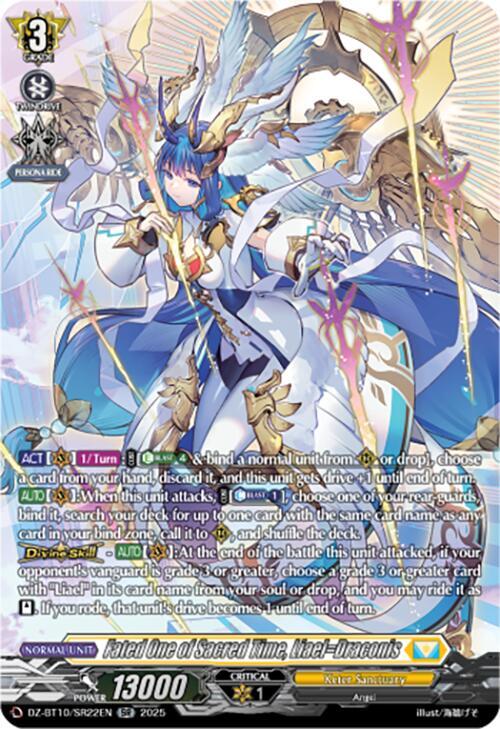 Cardfight Vanguard DZ-BT10: Dragonsoul Resonance Fated One of Sacred Time, Liael=Draconis (SR)  DZ-BT10/SR22EN - Silver Rare