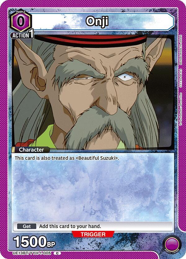 Union Arena UE13BT: Yu Yu Hakusho: Ghost Files Onji UE13BT/YYH-1-005 Common Near Mint