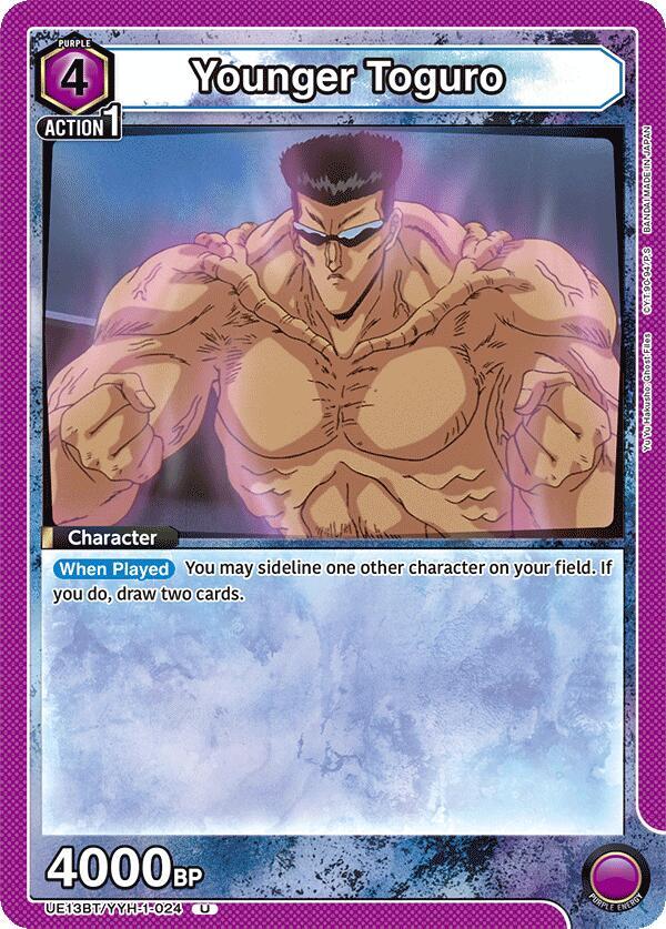 Union Arena UE13BT: Yu Yu Hakusho: Ghost Files Younger Toguro (024) UE13BT/YYH-1-024 Uncommon Near Mint
