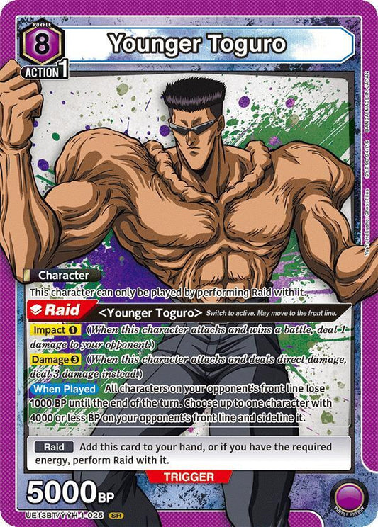 Union Arena UE13BT: Yu Yu Hakusho: Ghost Files Younger Toguro (025) UE13BT/YYH-1-025 Super Rare Near Mint Foil