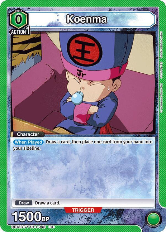 Union Arena UE13BT: Yu Yu Hakusho: Ghost Files Koenma (048) UE13BT/YYH-1-048 Common Near Mint