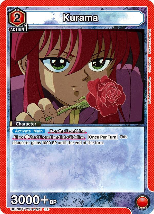 Union Arena UE13BT: Yu Yu Hakusho: Ghost Files Kurama (071) UE13BT/YYH-1-071 Uncommon Near Mint