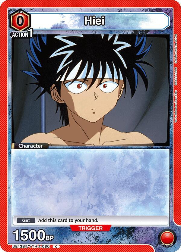 Union Arena UE13BT: Yu Yu Hakusho: Ghost Files Hiei (080) UE13BT/YYH-1-080 Common Near Mint