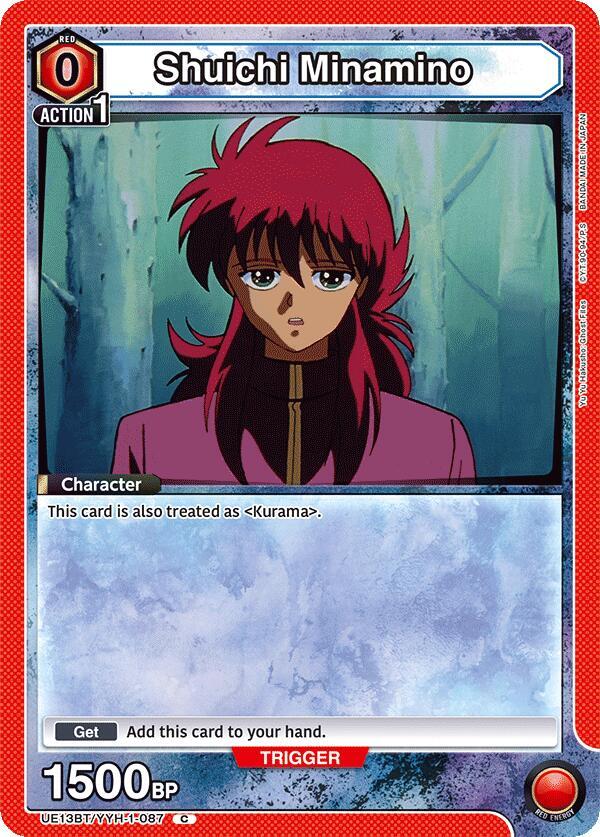 Union Arena UE13BT: Yu Yu Hakusho: Ghost Files Shuichi Minamino UE13BT/YYH-1-087 Common Near Mint