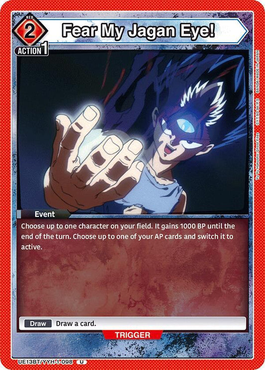 Union Arena UE13BT: Yu Yu Hakusho: Ghost Files Fear My Jagan Eye! UE13BT/YYH-1-098 Uncommon Near Mint