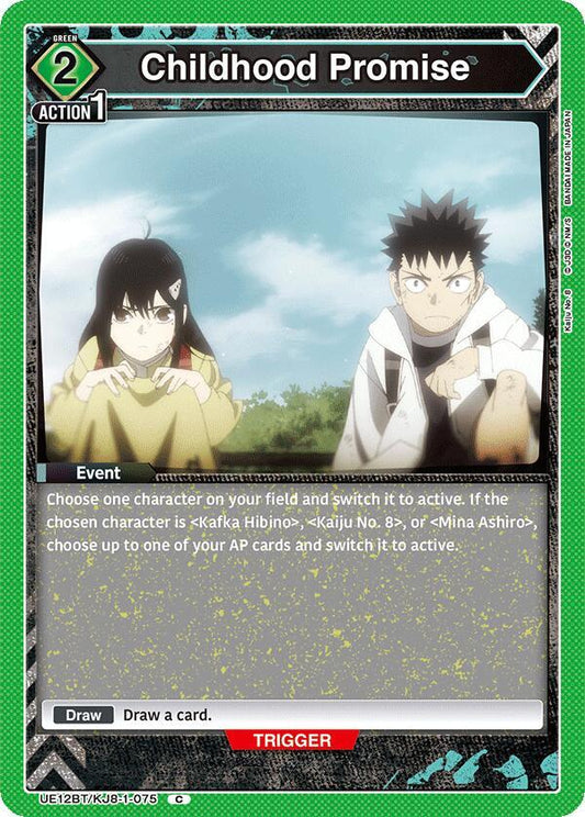 Union Arena UE12BT: Kaiju No. 8 Childhood Promise UE12BT/KJ8-1-075 Common Near Mint