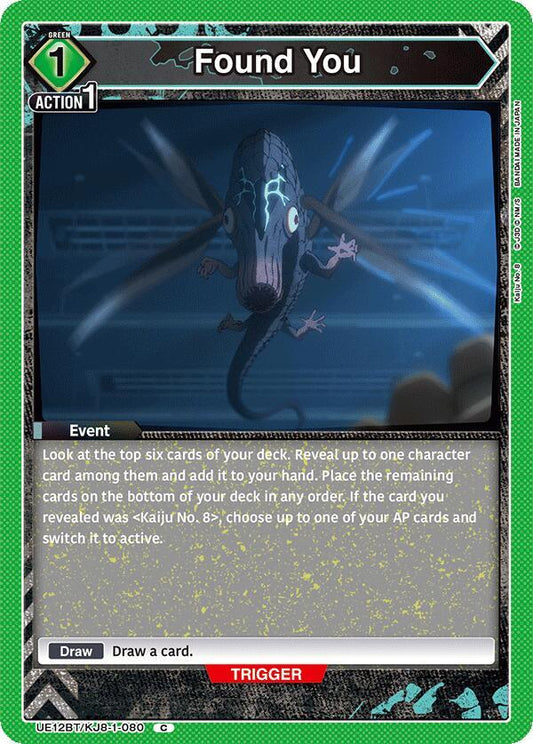 Union Arena UE12BT: Kaiju No. 8 Found You UE12BT/KJ8-1-080 Common Near Mint