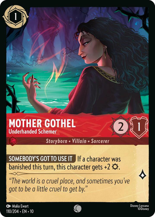 Lorcana TCG Whispers in the Well Mother Gothel - Underhanded Schemer 110/204 Common Near Mint