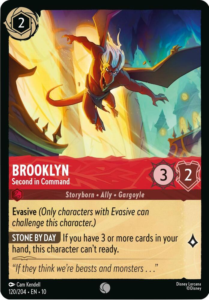 Lorcana TCG Whispers in the Well Brooklyn - Second in Command 120/204 Common Near Mint
