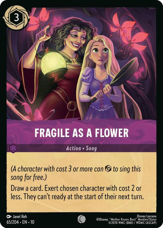Lorcana TCG Whispers in the Well Fragile as a Flower 65/204 Common Near Mint