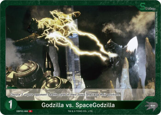 Godzilla Card Game Booster Set 2: G: Monsters Raid Again Godzilla vs. SpaceGodzilla (EBP02-069) EBP02-069 C Near Mint