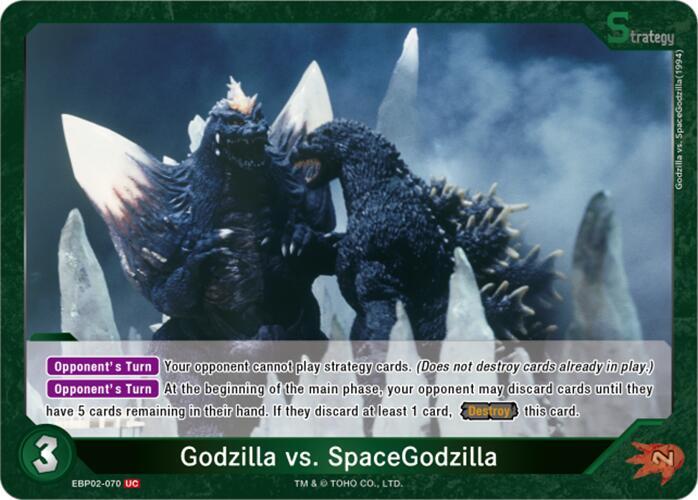 Godzilla Card Game Booster Set 2: G: Monsters Raid Again Godzilla vs. SpaceGodzilla (EBP02-070) EBP02-070 UC Near Mint
