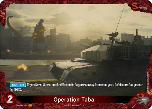 Godzilla Card Game Booster Set 2: G: Monsters Raid Again Operation Taba (EBP02-017+) EBP02-017+ P Near Mint Foil