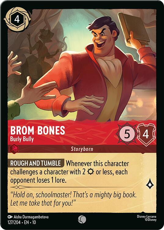 Lorcana TCG Whispers in the Well Brom Bones - Burly Bully 127/204 Common Near Mint