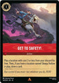 Lorcana TCG Whispers in the Well Get to Safety! 130/204 Rare Near Mint