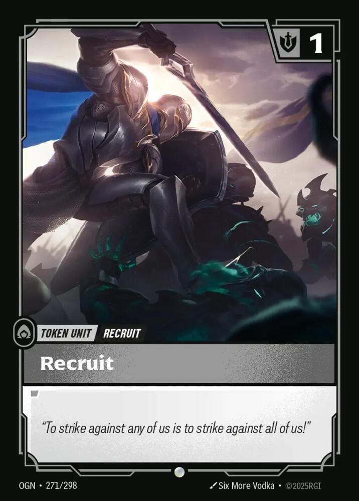 Riftbound: League of Legends Trading Card Game Origins Recruit (271) // Buff #271 Common Near Mint