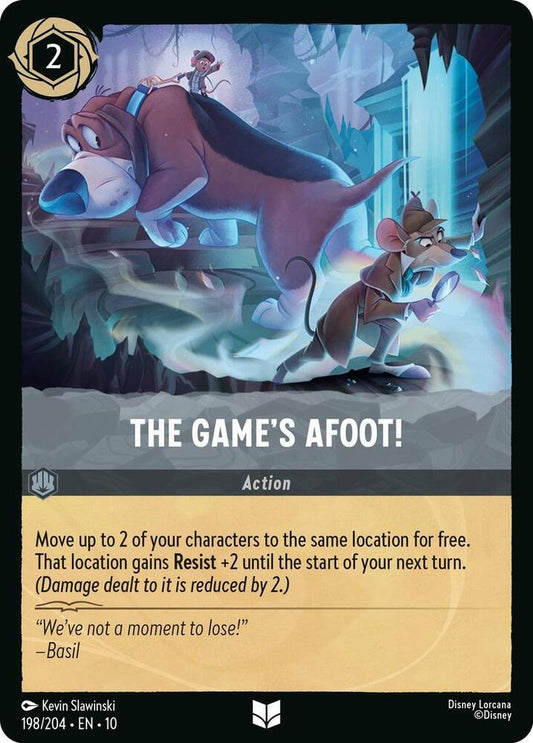 Lorcana TCG Whispers in the Well The Game's Afoot! 198/204 Uncommon Near Mint