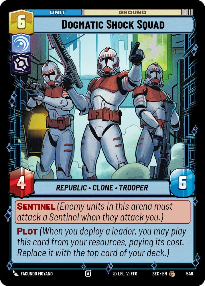 Star Wars Unlimited Secrets of Power Dogmatic Shock Squad (Foil) 546 Common Near Mint Foil