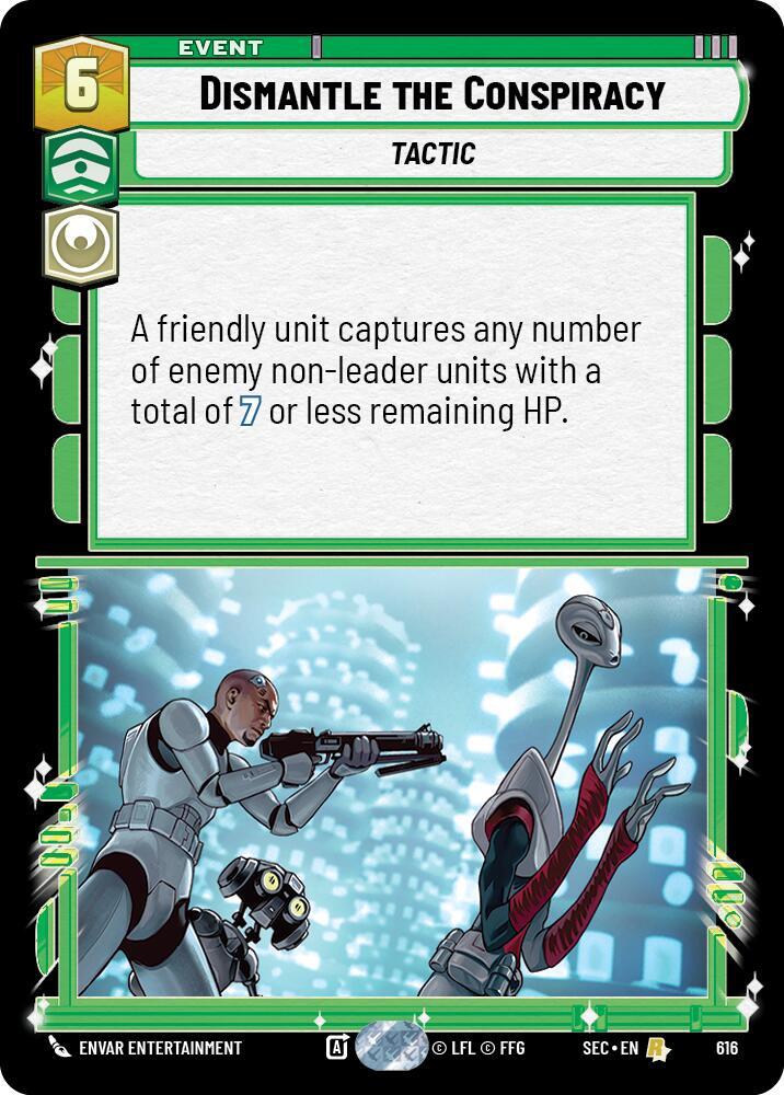 Star Wars Unlimited Secrets of Power Dismantle the Conspiracy (Foil) 616 Rare Near Mint Foil