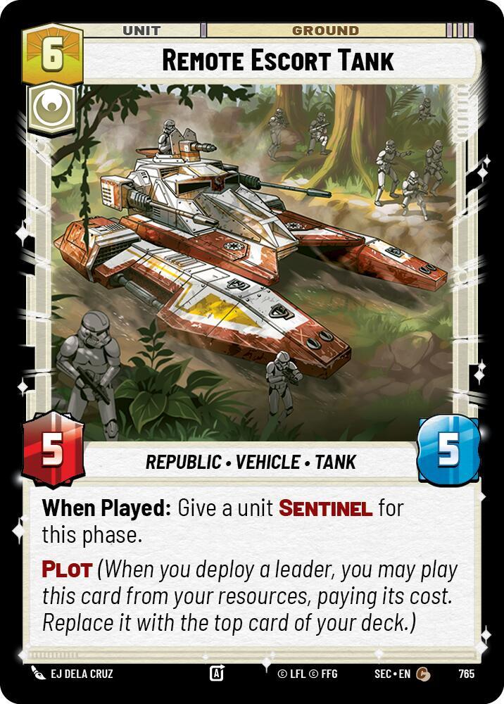 Star Wars Unlimited Secrets of Power Remote Escort Tank (Foil) 765 Common Near Mint Foil