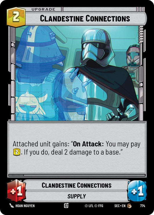 Star Wars Unlimited Secrets of Power Clandestine Connections (Foil) 774 Common Near Mint Foil