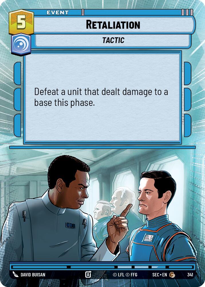 Star Wars Unlimited Secrets of Power Retaliation (Hyperspace) 341 Common Near Mint