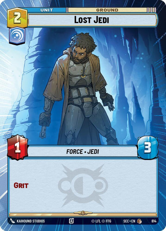 Star Wars Unlimited Secrets of Power Lost Jedi (Hyperspace Foil) 814 Common Near Mint Foil