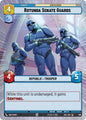 Star Wars Unlimited Secrets of Power Rotunda Senate Guards (Hyperspace Foil) 818 Common Near Mint Foil