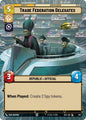 Star Wars Unlimited Secrets of Power Trade Federation Delegates (Hyperspace Foil) 947 Common Near Mint Foil
