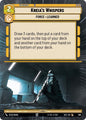 Star Wars Unlimited Secrets of Power Kreia's Whispers (Hyperspace Foil) 988 Common Near Mint Foil