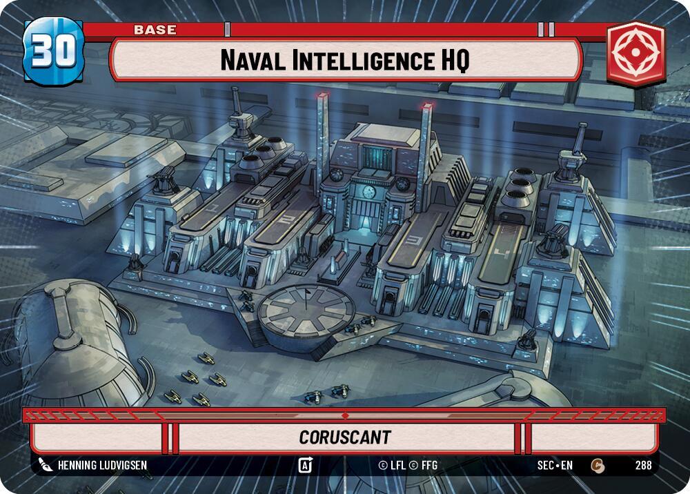 Star Wars Unlimited Secrets of Power Naval Intelligence HQ // Spy (Hyperspace) 288 // T03/T04 Common Near Mint