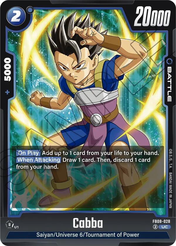 Dragon Ball Super: Fusion World Saiyan's Pride Cabba - FB08-028 FB08-028 Uncommon Near Mint