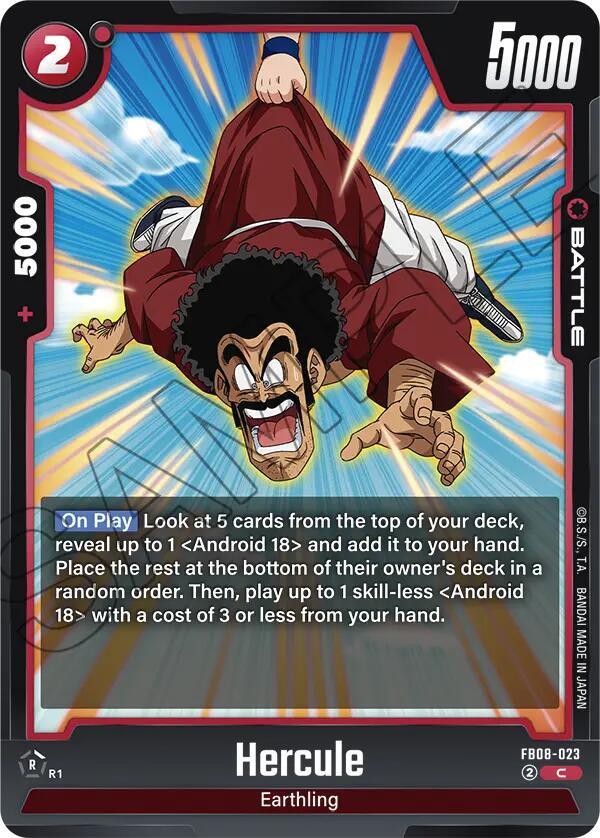 Dragon Ball Super: Fusion World Saiyan's Pride Hercule FB08-023 Common Near Mint