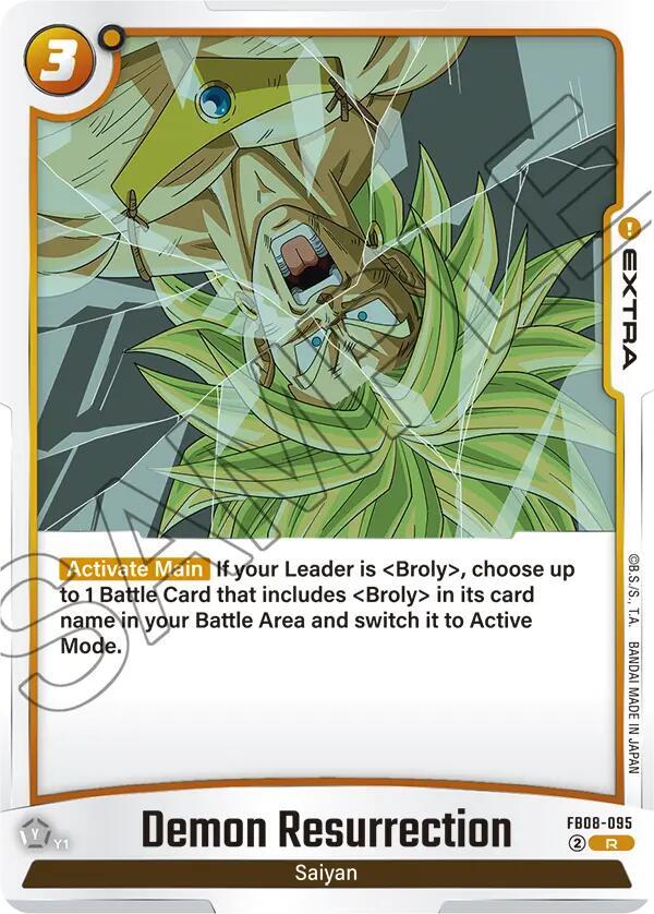 Dragon Ball Super: Fusion World Saiyan's Pride Demon Resurrection FB08-095 Rare Near Mint Holofoil