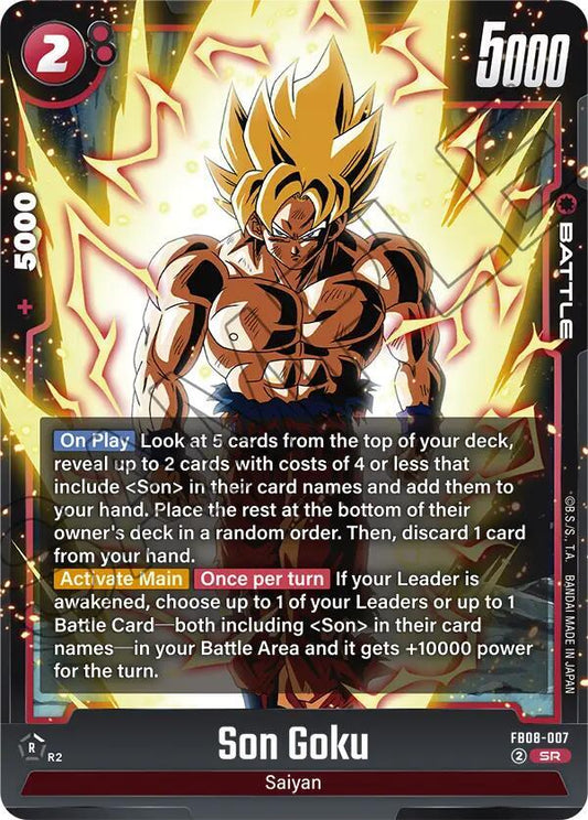 Dragon Ball Super: Fusion World Saiyan's Pride Son Goku - FB08-007 FB08-007 Super Rare Near Mint Holofoil