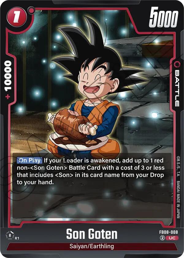 Dragon Ball Super: Fusion World Saiyan's Pride Son Goten - FB08-008 FB08-008 Uncommon Near Mint